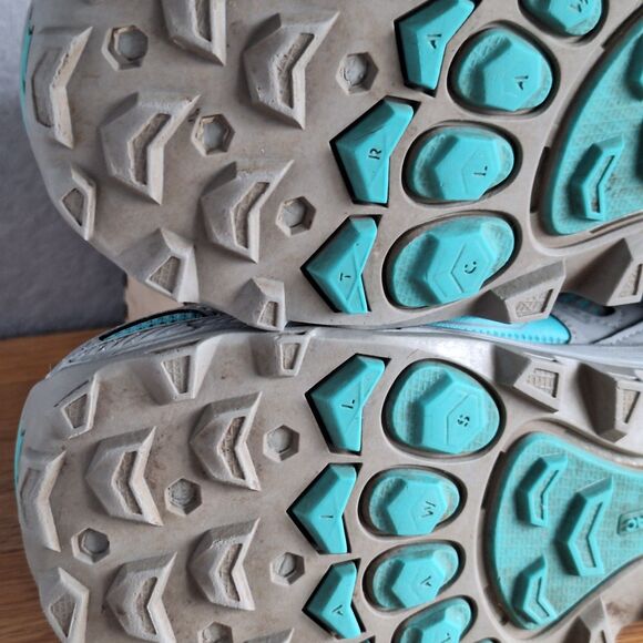 Altra Lone Peak 4 Trail Running Shoes Women 7 Teal Blue Gray Athletic Sneakers - Picture 10 of 12